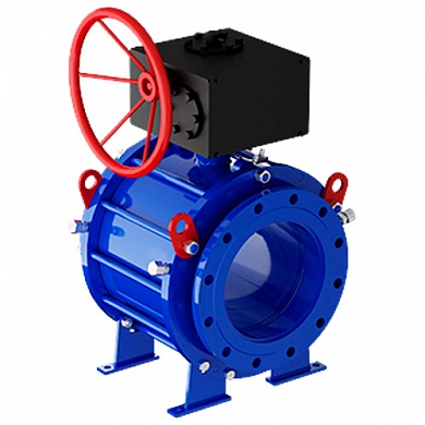 Кран шаровой Маршал 11с67п СФ фланец 400 (PN16) с ред. 