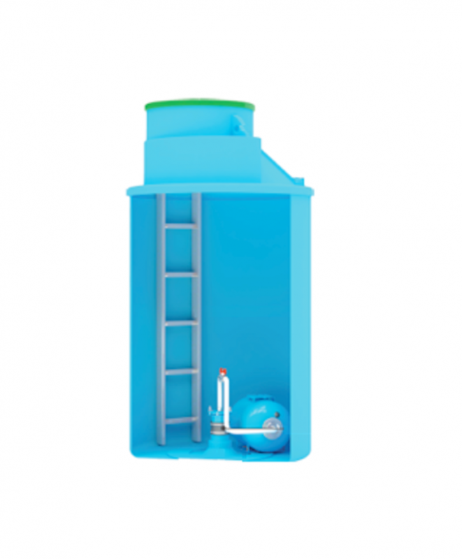 Пластиковый кессон 1,5м3 (для обсадной трубы 125-133мм.) 