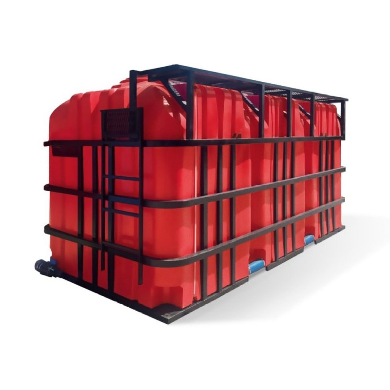 Кассета тройная с емкостями STR 6000 x 3 (полный слив) 